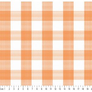 Tecido Fio Tinto Xadrez 30XM cor - 1130 (Laranja)